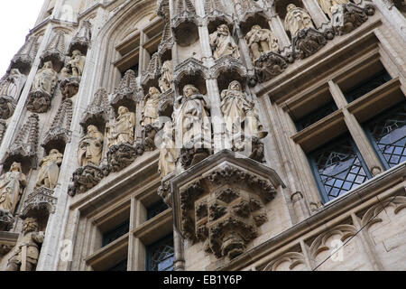 Bruxelles goth i dettagli di architettura craving Foto Stock