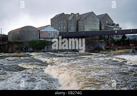 POLLEXFEN'S MILL, sul fiume OWENMORE fu posseduto dal poeta William Butler Yeats nonno, BALLYSADARE, CO sligo, Irlanda Foto Stock