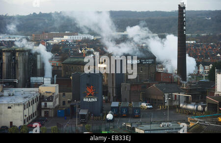 Le banche la fabbrica di birra a Cardiff Foto Stock