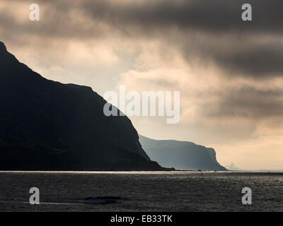 Scogliere Boulby, North Yorkshire Heritage Coast Foto Stock