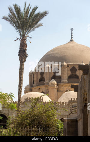 Dome, Sinan Pasha moschea, Bulaq al Cairo, Egitto Foto Stock