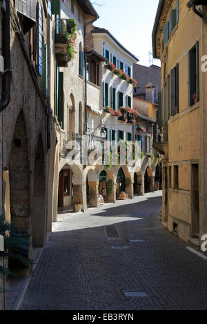 Asolo via Browning Street Italia Foto Stock