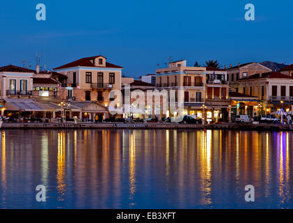 Aegina Island, fisherman port. Foto Stock