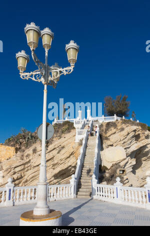 Benidorm, Costa Blanca, Spagna, Europa. famosa area di visualizzazione nella città vecchia. passaggi Foto Stock