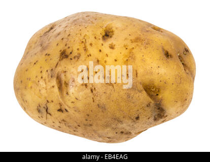 Potato isolato su sfondo bianco con tracciato di ritaglio Foto Stock
