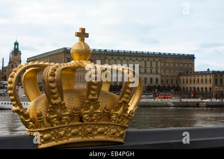 Svedese Corona Reale di Stoccolma - Immagine di stock Foto Stock