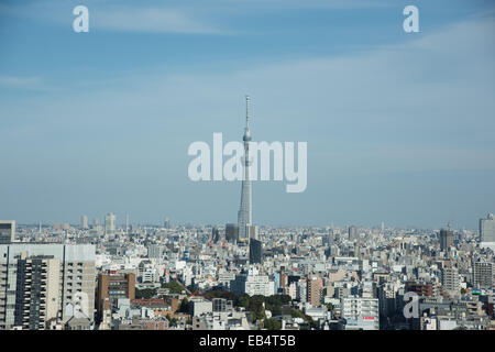 TOKYO SKYTREE,Sumida-Ku,Tokyo Giappone vista da Bunkyo civic center Foto Stock