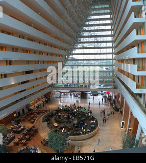 Il Sud Est Asiatico Singapore Marina Bay Sands Hotel Lobby Foto Stock