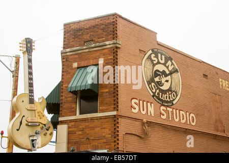 Memphis, TN, Stati Uniti d'America - 16 Settembre 2014 : storica Sun Studio a Memphis, TN Foto Stock