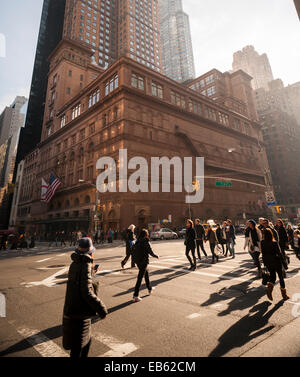 Il punto di riferimento nello spazio delle prestazioni a Carnegie Hall di New York Foto Stock