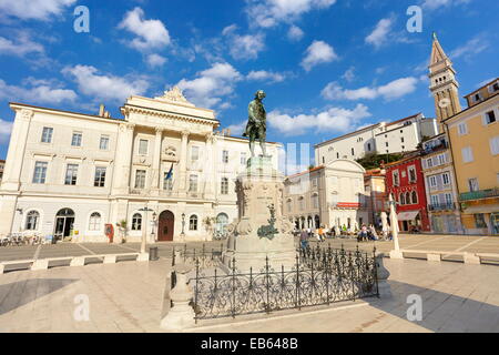 Pirano città vecchia, Slovenia Foto Stock