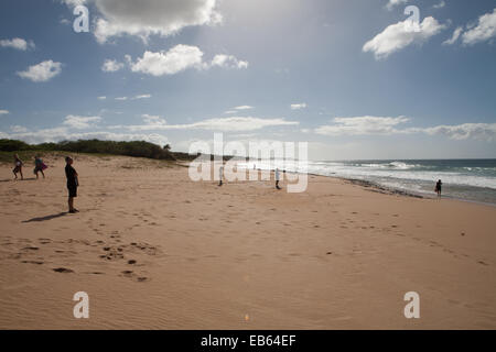 Molokai Papohaku Beach Park Hawaii Foto Stock