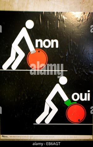 La salute e la sicurezza sul luogo di lavoro Foto Stock