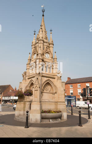 La American Fontana, un omaggio a William Shakespeare, su Rother Street, Stratford upon Avon, Warwickshire, Inghilterra, Regno Unito Foto Stock