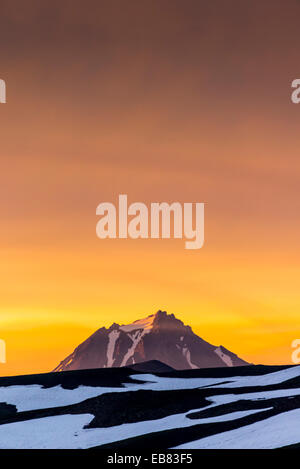 Penisola di Kamchatka - vulcano Mutnovsky - - base camp - Vulcano Wiljutschinski - Wiljutschinsk - Viljucinskij - Agosto 2014 Foto Stock