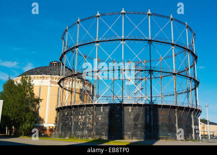 Impianto gas (1910), Suvilahti, ex energia area di produzione, ora convertito per attività culturali, Helsinki, Finlandia, Europa Foto Stock