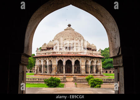 La tomba di Humayun è un complesso di edifici di architettura di Mughal costruito come imperatore Mughal la tomba di Humayun Foto Stock