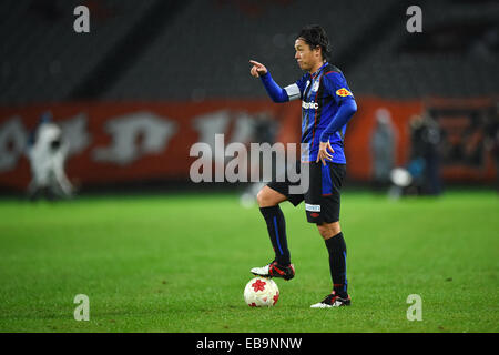 Tokyo, Giappone. 26 Nov, 2014. Yasuhito Endo (Gamba) Calcio/Calcetto : 94th imperatore del Cup Semifinal match tra Gamba Osaka 5-2 Shimizu S-impulso ad Ajinomoto Stadium a Tokyo in Giappone . © AFLO/Alamy Live News Foto Stock