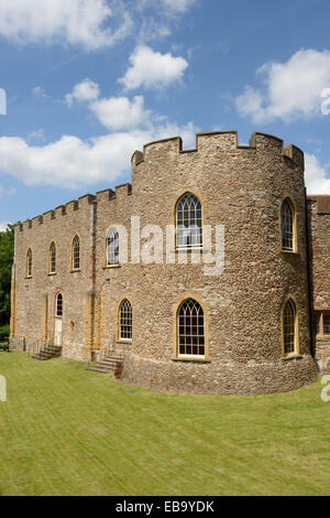 Il castello di Taunton, Somerset, che ospita il Museo del Somerset. Foto Stock