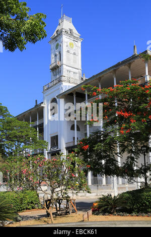 Casa delle meraviglie, Beit El-Ajaib Museo Nazionale, Stone Town Zanzibar, Tanzania Africa Foto Stock