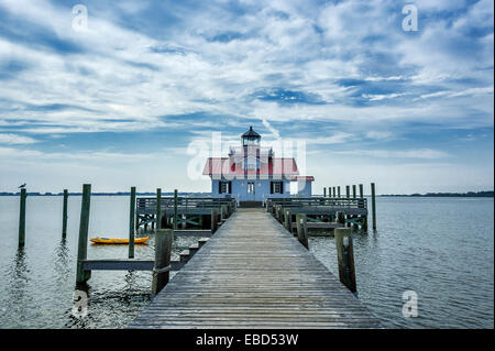 Roanoke paludi faro, Isola Roanoke, North Carolina, STATI UNITI D'AMERICA Foto Stock