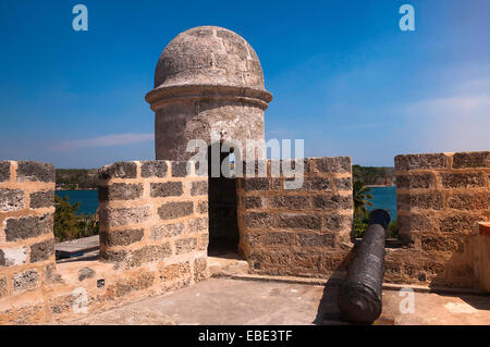 Fortezza Castillo de Jagua, Cienfuegos province, Cuba, West Indies, dei Caraibi Foto Stock