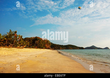 Pantai Cenang, Pulau Langkawi, l'Isola di Langkawi arcipelago, Malaysia Foto Stock