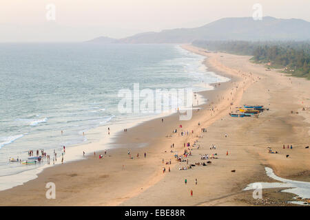 Vista della spiaggia di Gokarna, India. Foto Stock