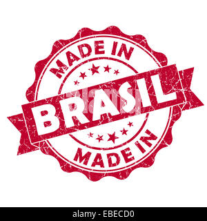 Made in brasil guarnizione grunge Foto Stock