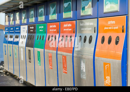 Una zona di riciclo, Inghilterra Foto Stock