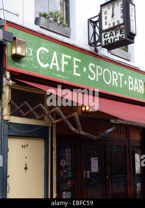 Cafe Kick calcio balilla cafe e bar, Clerkenwell, Londra Foto Stock