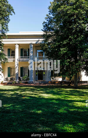 Vista dell'Eremo Mansion. Casa del Presidente Andrew Jackson nel Tennessee Foto Stock