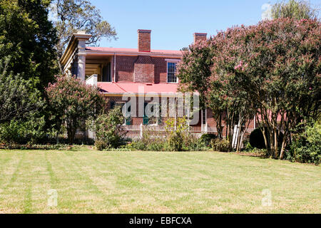 Vista dell'Eremo Mansion. Casa del Presidente Andrew Jackson nel Tennessee Foto Stock