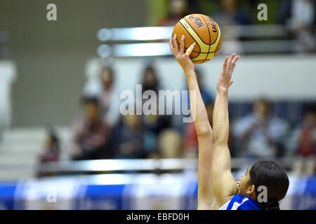 Hikarigaoka Nerima palestra, Tokyo, Giappone. 30 Novembre, 2014. Vista generale, 30 novembre 2014 - Basket : 14-15 W League tra Haneda Vickies 47 - 108 Fujitsu onda rossa a Hikarigaoka Nerima palestra, Tokyo, Giappone. © AFLO SPORT/Alamy Live News Foto Stock