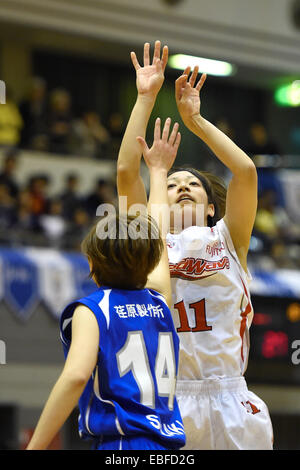 Hikarigaoka Nerima palestra, Tokyo, Giappone. 30 Novembre, 2014. Mio Shinozaki (Redwave), 30 novembre 2014 - Basket : 14-15 W League tra Haneda Vickies 47 - 108 Fujitsu onda rossa a Hikarigaoka Nerima palestra, Tokyo, Giappone. © AFLO SPORT/Alamy Live News Foto Stock