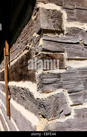 William Faulkner's a Rowen Oak Station Wagon Post Oak Barn. Proviene dal 1840s come la casa originale, poi utilizzato come sala di mungitura Foto Stock