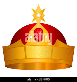 Gold Crown vettore Foto Stock