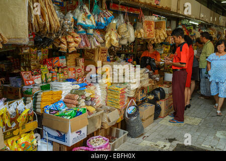 Persone e si spegne al Pasar Khusus (mercato speciale) Mandiri Blok M Gading Kelapa Jakarta Foto Stock