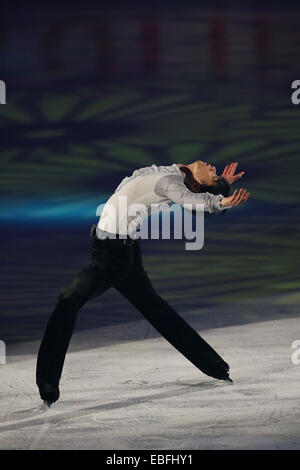 Osaka, Giappone. 30 Novembre, 2014. Yuzuru Hanyu (JPN) Pattinaggio di Figura : ISU Grand Prix di Pattinaggio di figura 2014 NHK Trophy mostra di Gala a cupola Namihaya di Osaka in Giappone . © AFLO/Alamy Live News Foto Stock