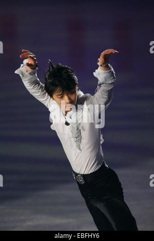 Osaka, Giappone. 30 Novembre, 2014. Yuzuru Hanyu (JPN) Pattinaggio di Figura : ISU Grand Prix di Pattinaggio di figura 2014 NHK Trophy mostra di Gala a cupola Namihaya di Osaka in Giappone . © AFLO/Alamy Live News Foto Stock