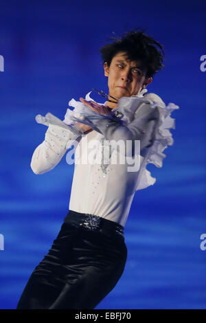 Osaka, Giappone. 30 Novembre, 2014. Yuzuru Hanyu (JPN) Pattinaggio di Figura : ISU Grand Prix di Pattinaggio di figura 2014 NHK Trophy mostra di Gala a cupola Namihaya di Osaka in Giappone . © AFLO/Alamy Live News Foto Stock