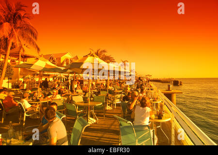 BAR ESTERNO WESTIN HOTEL Mallory Square centro storico quartiere storico di Key West Florida USA Foto Stock