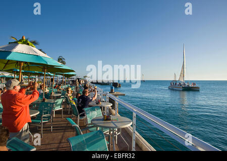 BAR ESTERNO WESTIN HOTEL Mallory Square centro storico quartiere storico di Key West Florida USA Foto Stock