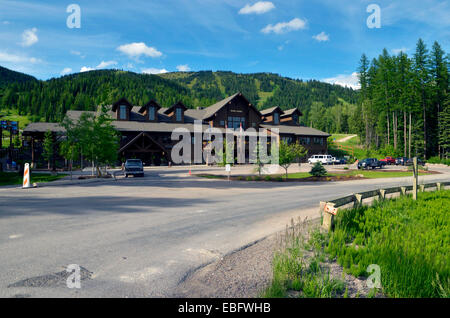 Whitefish Mountain Resort sulla Big Mountain. La Contea di Flathead, nord-ovest Montana. Foto Stock