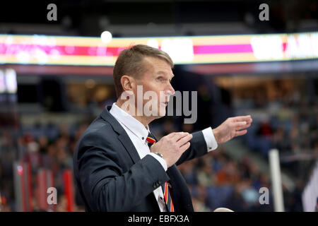 Stati Uniti d'America. 30 Novembre, 2014. Piv 30.11.2014 Kello 17.13.13.FINLANDIA, Helsinki, KHL.Jokerit vs Amur Khabarovsk.Erkka Westerlund. @Petteri Paalasmaa .Tutto Premere © csm/Alamy Live News Foto Stock