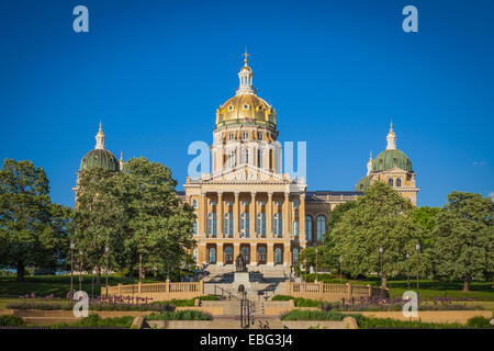 Iowa State Capitol Building. Des Moines, Iowa Foto Stock