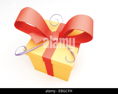 Presente legato con un arco Foto Stock