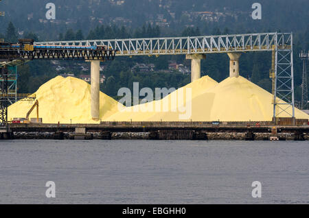 Miniera di zolfo a Vancouver in Canada Foto Stock