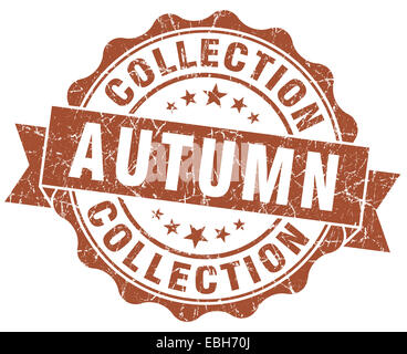 Collezione autunno marrone timbro grunge Foto Stock