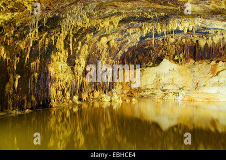 Saalfeld Fairy Grotte, Germania, Thueringen, Saalfeld Foto Stock